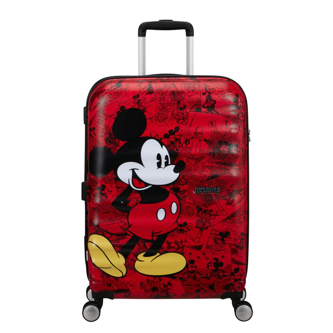 American Tourister Wavebreaker Disney Mellanstor Resväska 67cm – Mickey Comics Röd