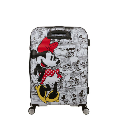 American Tourister Wavebreaker Disney Mellanstor Resväska 67cm – Minnie Comics Vit