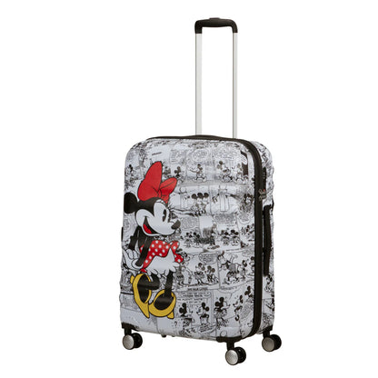 American Tourister Wavebreaker Disney Mellanstor Resväska 67cm – Minnie Comics Vit