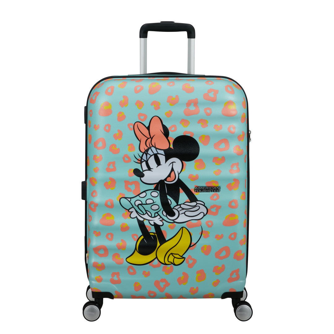 American Tourister Wavebreaker Disney Mellanstor Resväska 67cm – Minnie Pastel Dots
