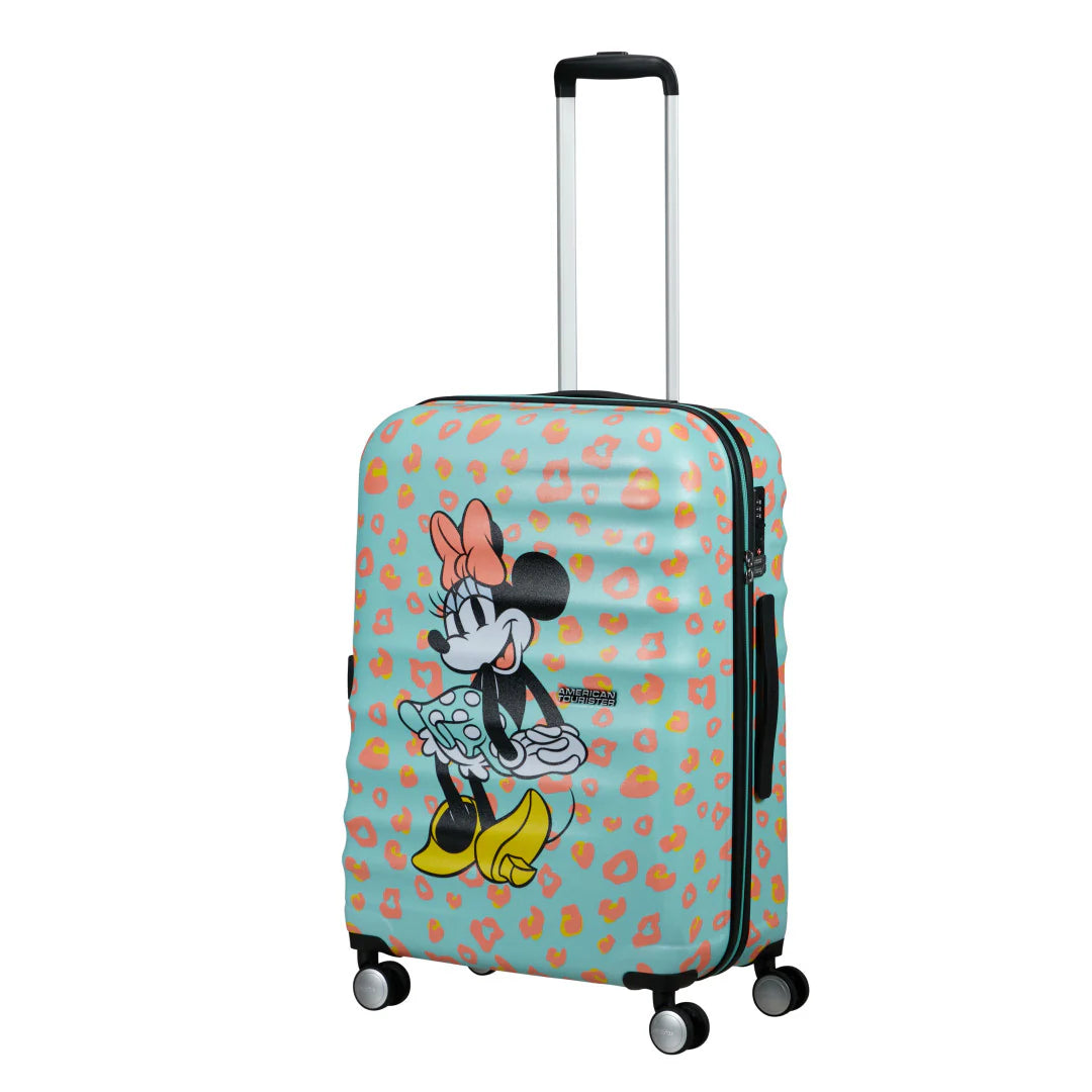American Tourister Wavebreaker Disney Mellanstor Resväska 67cm – Minnie Pastel Dots
