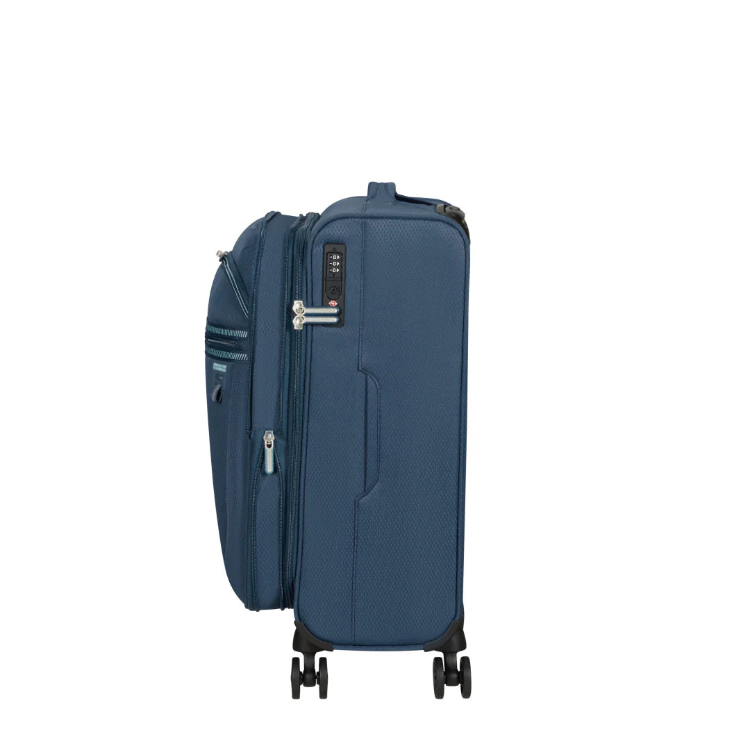 American Tourister Aerospin Spinner Kabinväska 55cm – Blå