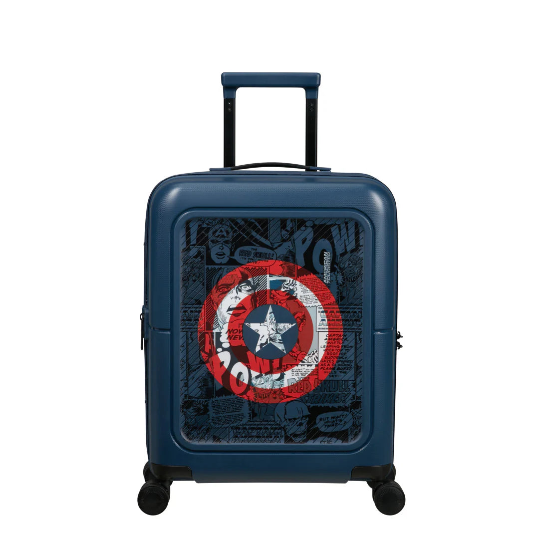 American Tourister Dashpop Marvel Spinner kabinväska 55 cm – Captain America Shield