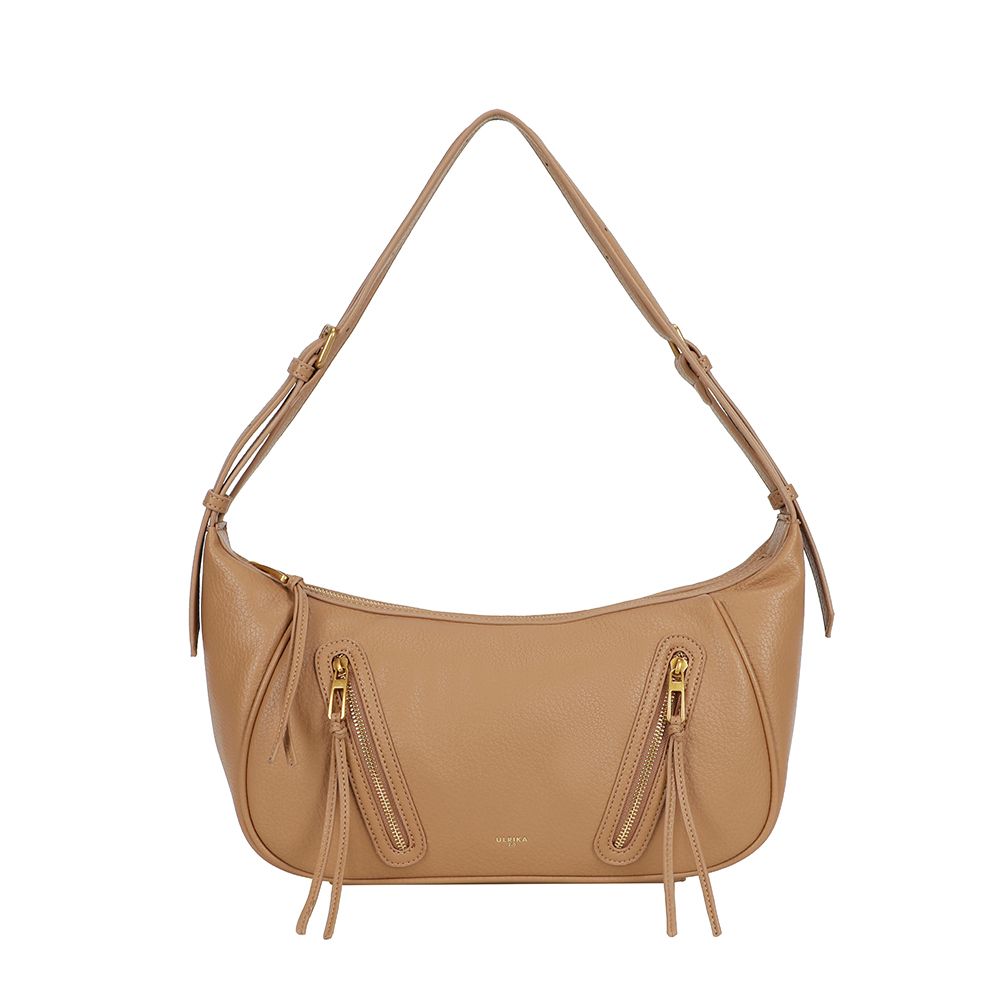 Ulrika Design Recycled PU 2.0 – Axelväska 40cm – Cognac