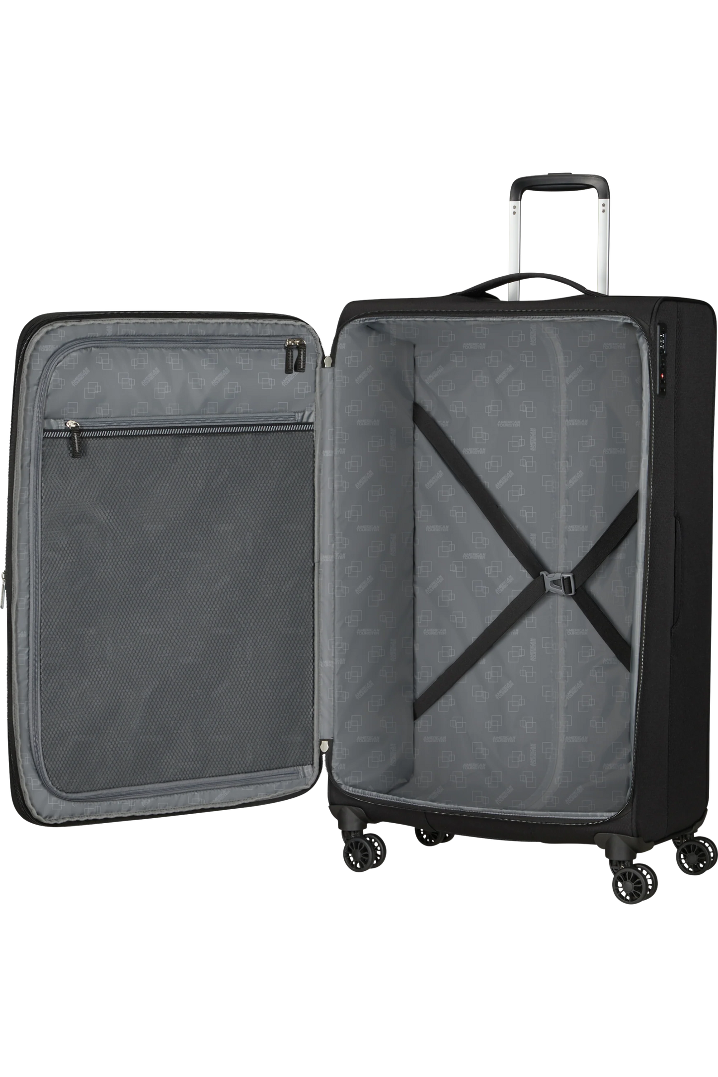 American Tourister Aerospin Spinner Stor Resväska 80cm – Svart