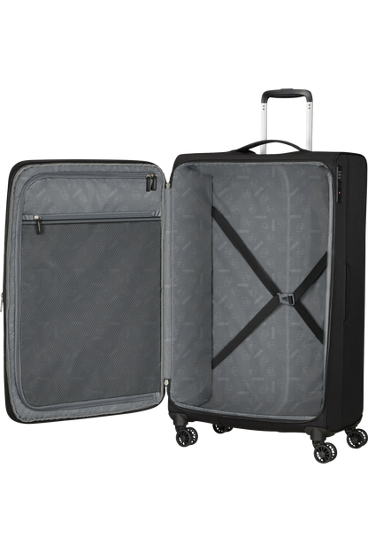 American Tourister Aerospin Spinner Stor Resväska 80cm – Svart