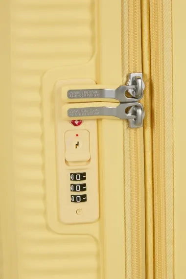 American Tourister Soundbox 55cm Kabinväska Expanderbar Pastel Yellow