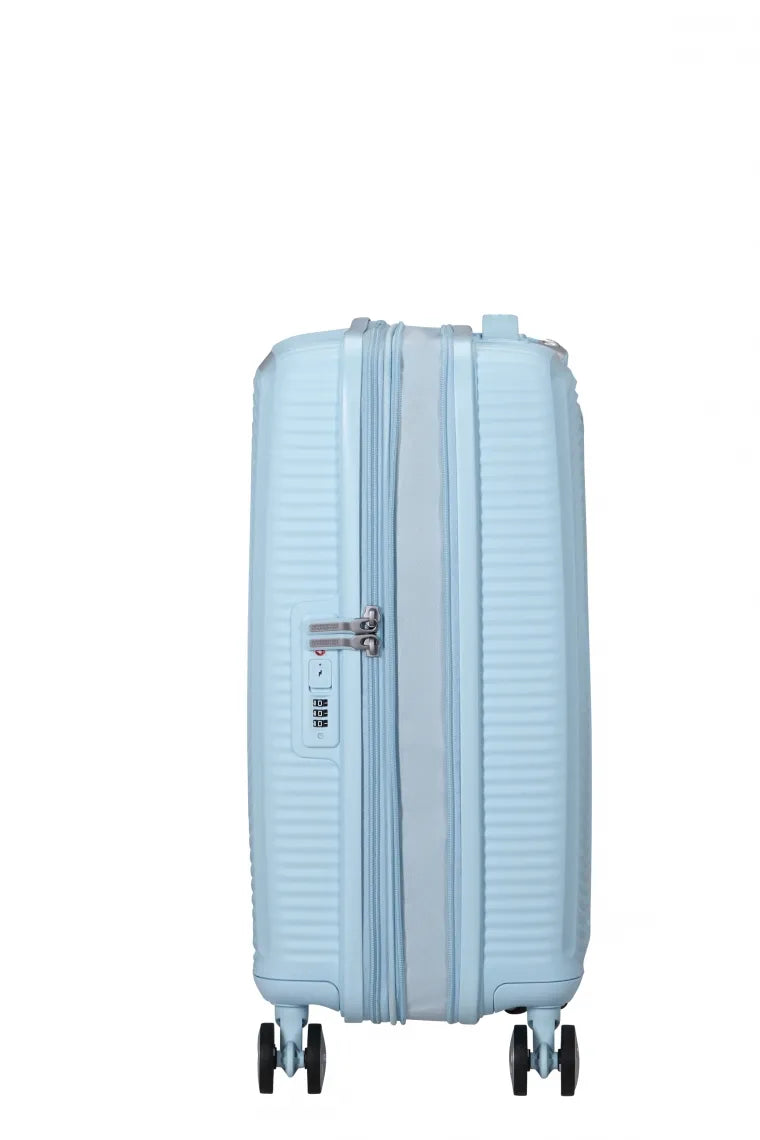 American Tourister Soundbox 55cm Kabinväska Expanderbar Pastel Blue