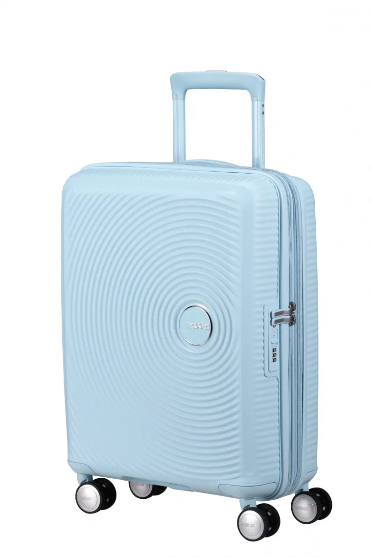 American Tourister Soundbox 55cm Kabinväska Expanderbar Pastel Blue
