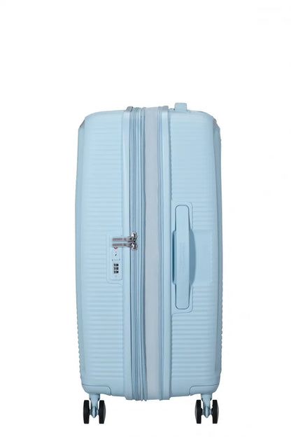 American Tourister Soundbox 67cm Mellanstor Expanderbar Pastel Blue