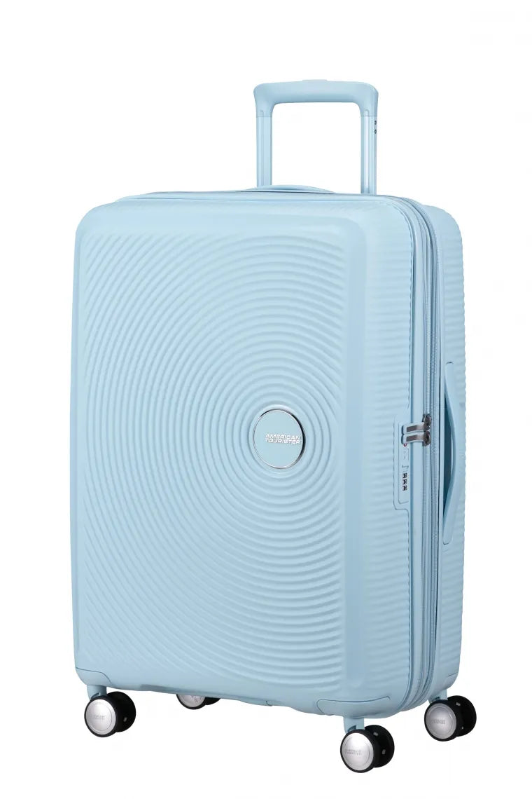 American Tourister Soundbox 67cm Mellanstor Expanderbar Pastel Blue