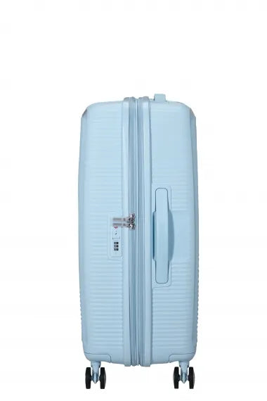 American Tourister Soundbox 67cm Mellanstor Expanderbar Pastel Blue
