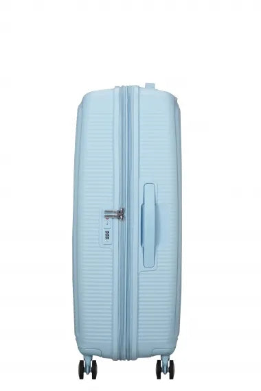 American Tourister Soundbox 77cm Stor Expanderbar Pastel Blue