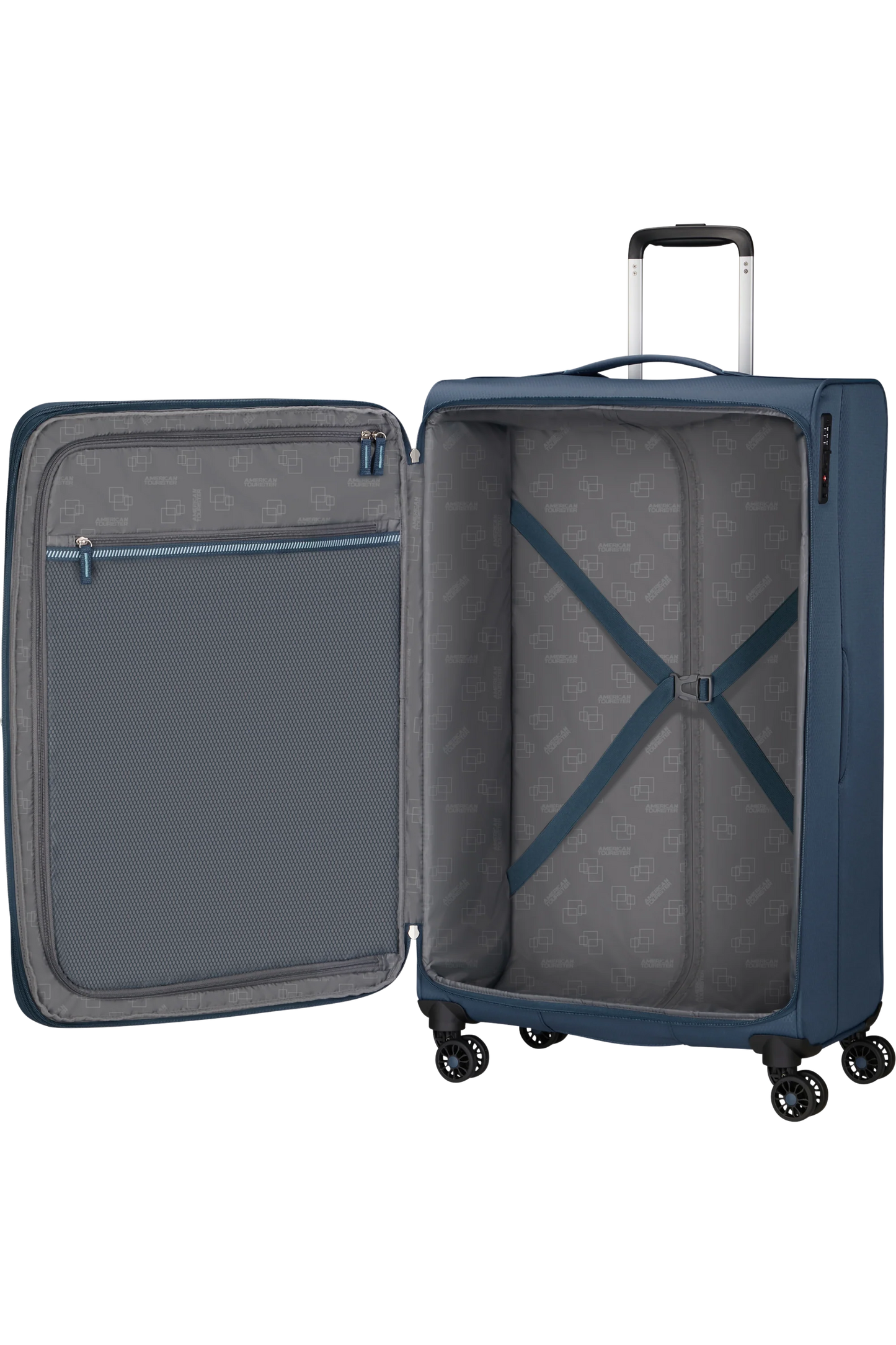 American Tourister Aerospin Spinner Stor Resväska 80cm – Indigo