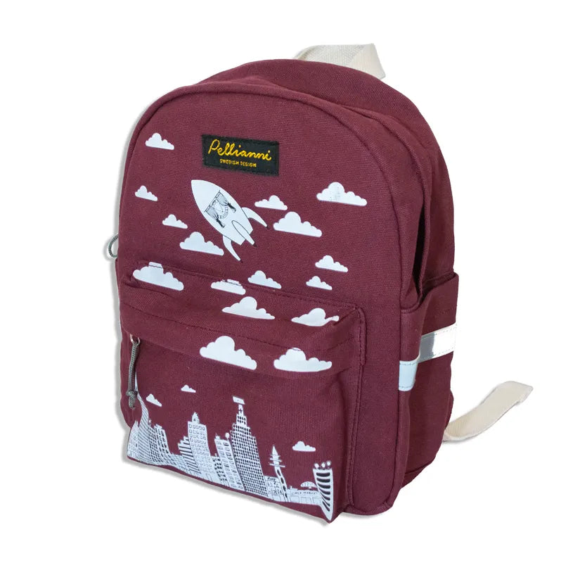 Pellianni City ryggsäck 28cm Röd