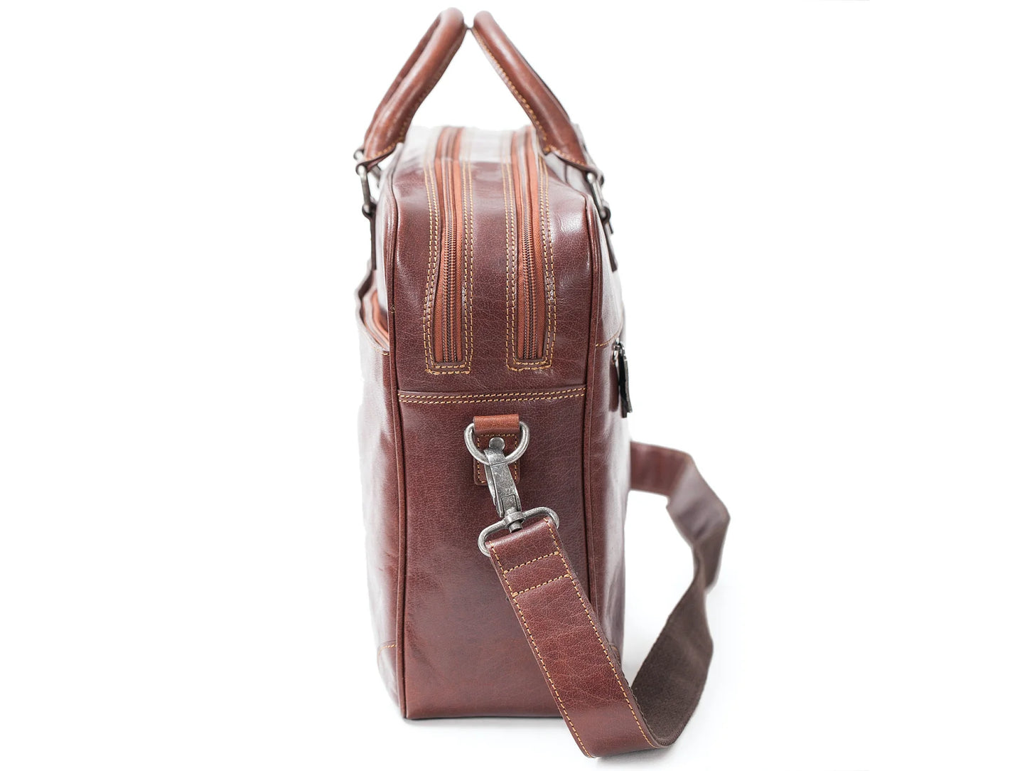 BaooBaoo Briefcase Soft – Datorportfölj 15" 2-zip – Brandy