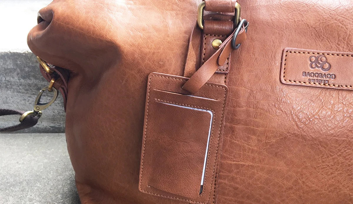 BaooBaoo Luggage tag – Bagagelapp 12cm – Tan