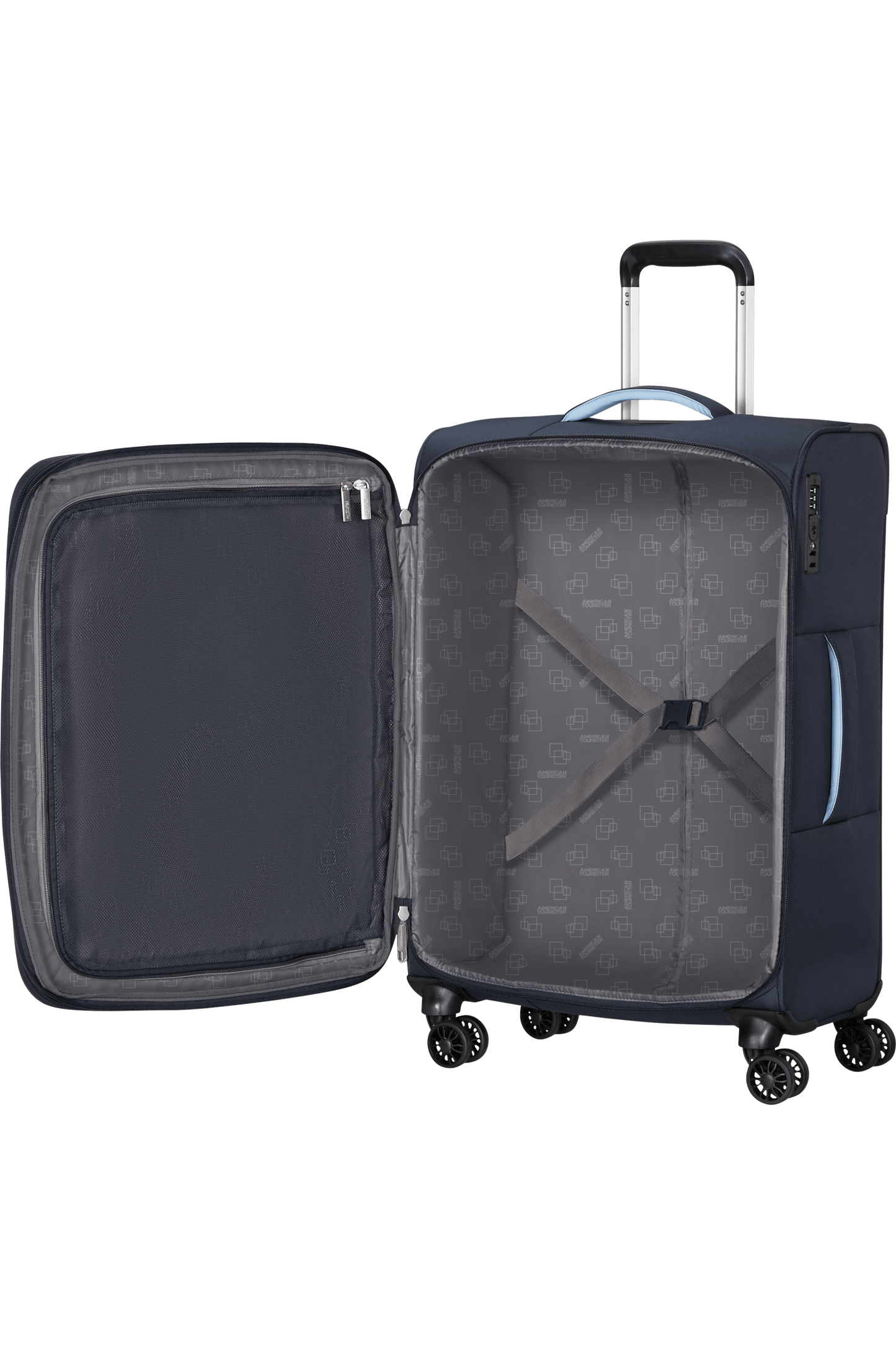 American Tourister Cloudrider Resväska M 67 cm Expanderbar - Navy