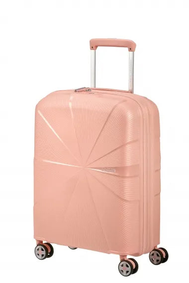 American Tourister Starvibe 55cm Kabinväska Expanderbar Metallic Peach