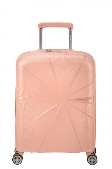 American Tourister Starvibe 55cm Kabinväska Expanderbar Metallic Peach