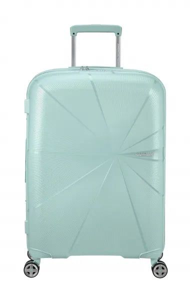 American Tourister Starvibe 67cm Mellanstor Expanderbar Surf Blue