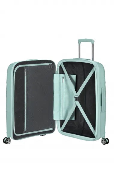 American Tourister Starvibe 67cm Mellanstor Expanderbar Surf Blue