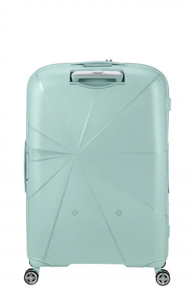 American Tourister Starvibe 77cm Stor Expanderbar Metallic Surf Blue