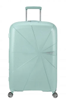 American Tourister Starvibe 77cm Stor Expanderbar Metallic Surf Blue