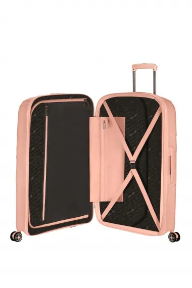 American Tourister Starvibe 77cm Stor Expanderbar Metallic Peach