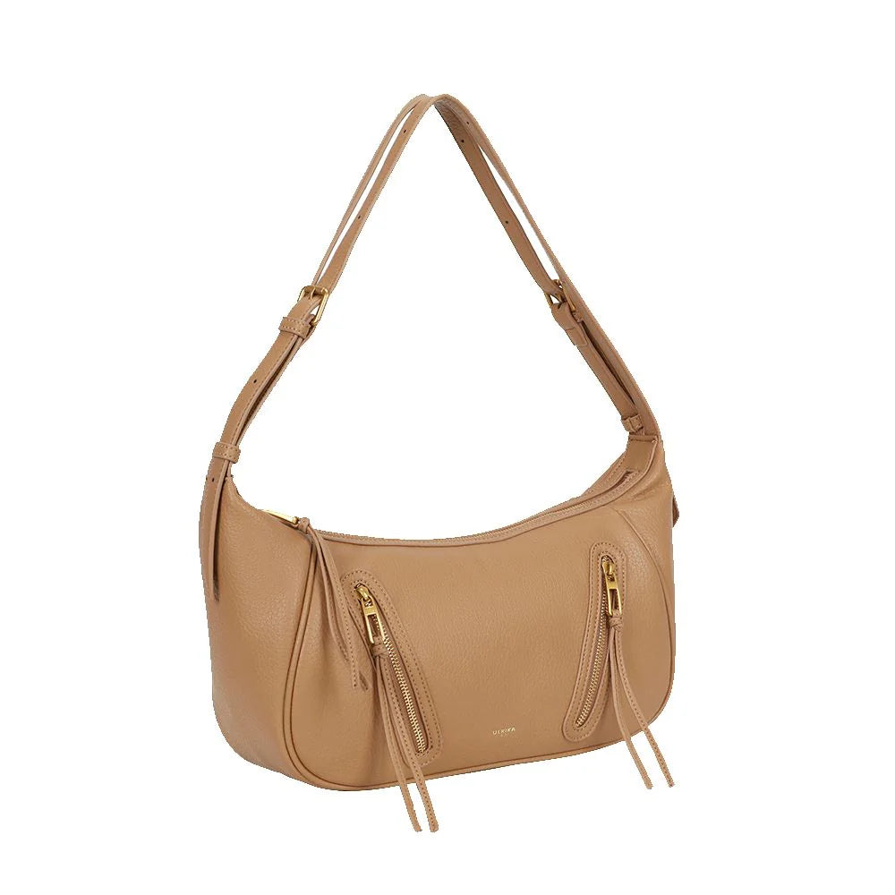 Ulrika Design Recycled PU 2.0 – Axelväska 40cm – Cognac